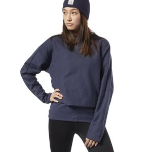 Reebok Training Essentials Sweatshirt Damen - Navy - DE 172-ICO